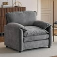 thumbnail image 1 of New 38" Oversized Chenille Lounge Chair,Reading Armchair with Thick Comfort Cushions,High Back Support & Wide Seat,Perfect Accent Chair for Modern Living Room,Bedroom,Green, 1 of 6