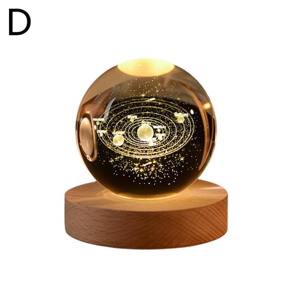New 3D Crystal Ball Crystal Planet Laser Engraved Solar Glass System Astronomy Decoration V8L6 Birthday Gift Gift Sphere