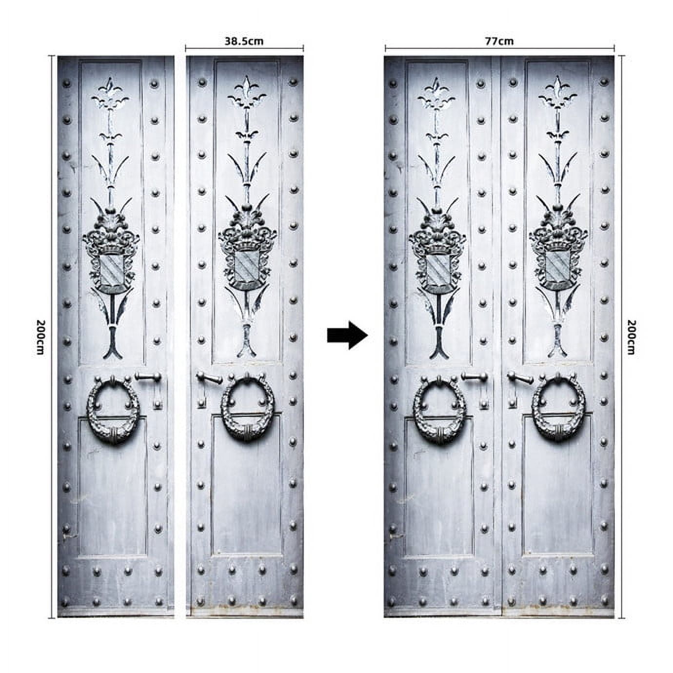 New 3D Wallpaper On the Door Sticker Bedroom Home Design Decoration ...