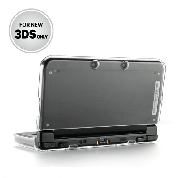 New 3DS Case - Ultra Clear Crystal Transparent Hard Shell Protective Case Cover Skin for New 2015 Nintendo 3DS - [New Modified Hinge-less Design]