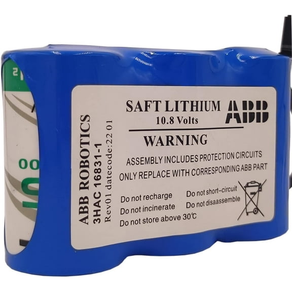 New 3HAC16831-1 17Ah 10.8V 3HAC13150-1 Battery for ABB Robot Controller SMB CPU Server Lithium Battery