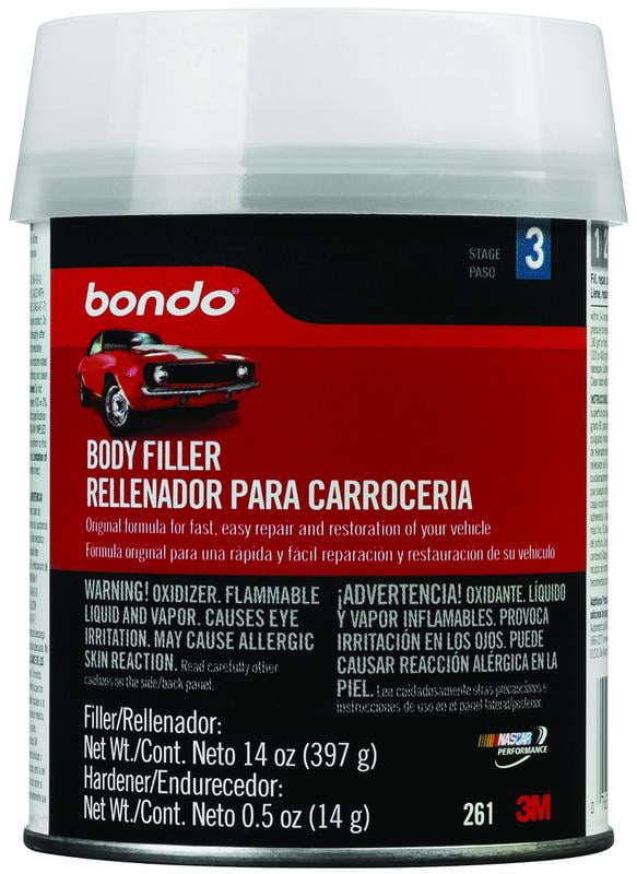New 3M 261 Bondo 1 Pint Bondo Auto Body Filler,Each