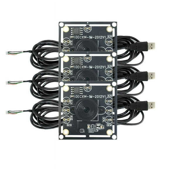 New 3PCS 100 Degree Camera Module 1MP OV9732 1280x720 USB Free Driver Manual Focus,with 1M Cable for WinXP/7/8/10,3 x 100 Degrees OV9732 Camera Module 3 x 1 meters USB Cable