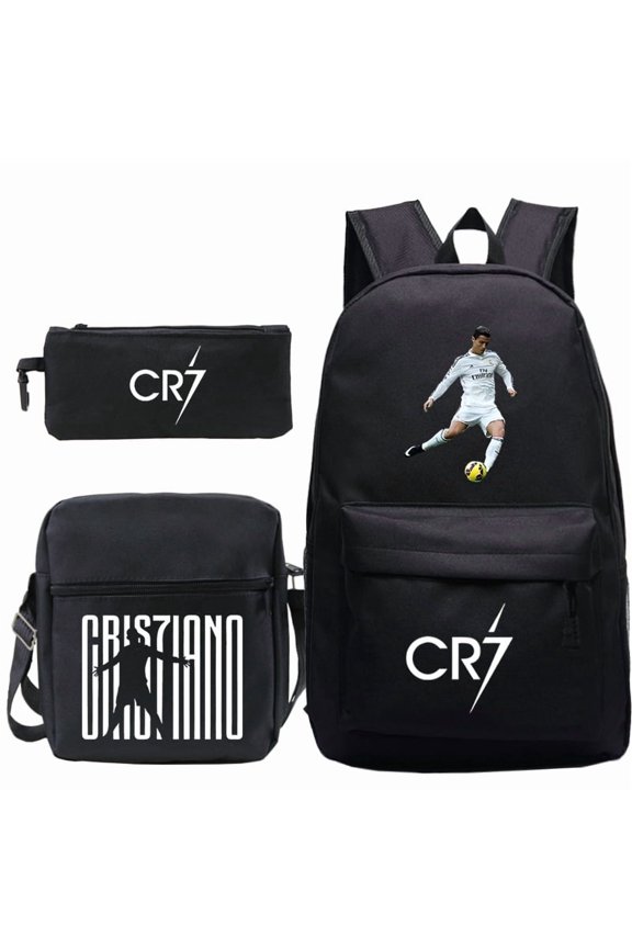 New 3pcs C-R7 Backpacks Simple Style Lightweight Bags Capacity Teens Laptop Backpack Women Men Travel Mochilas