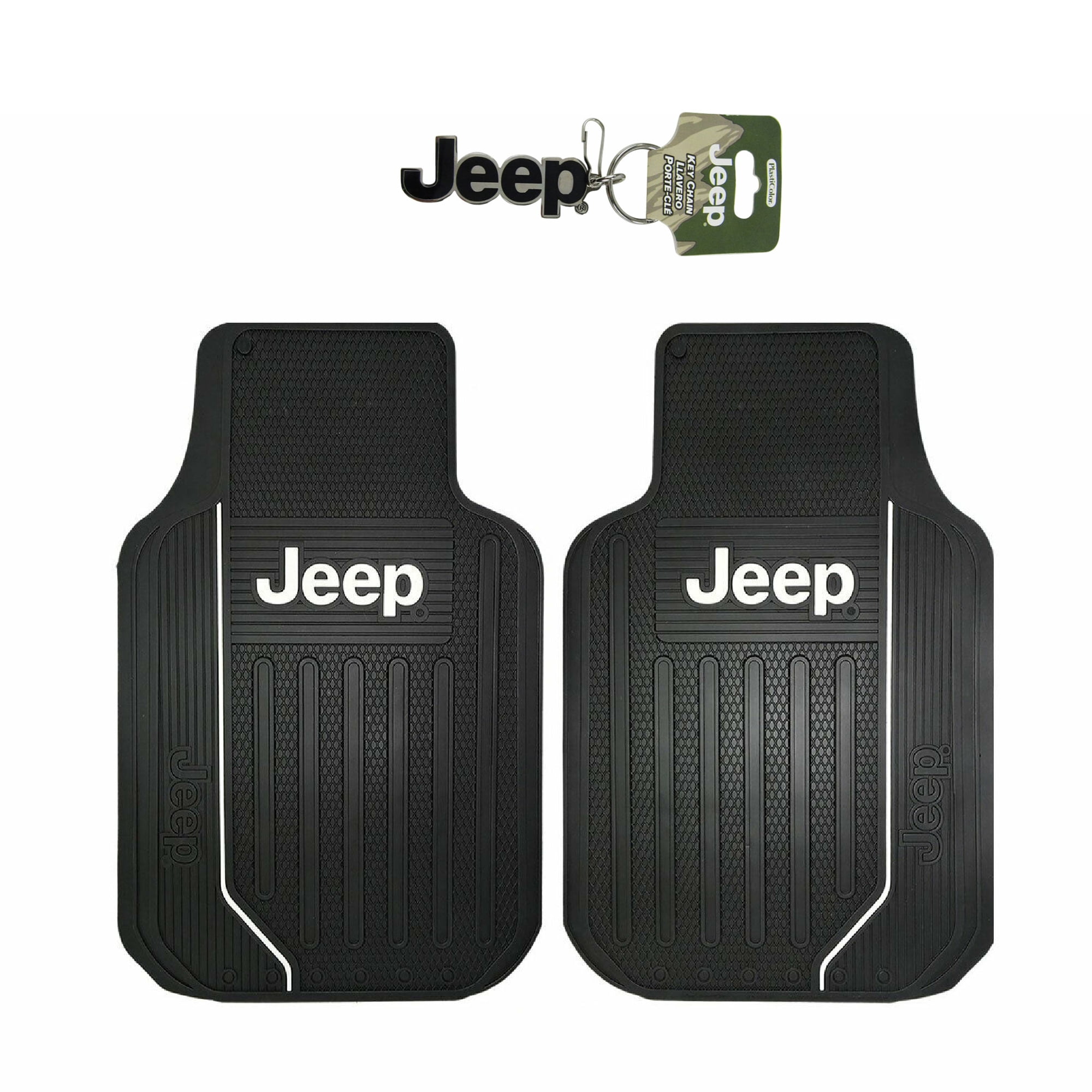 Jeep Rugs New 3pcs Jeep Elite Style Logo Car Truck Front All Weather Rubber Floor ...