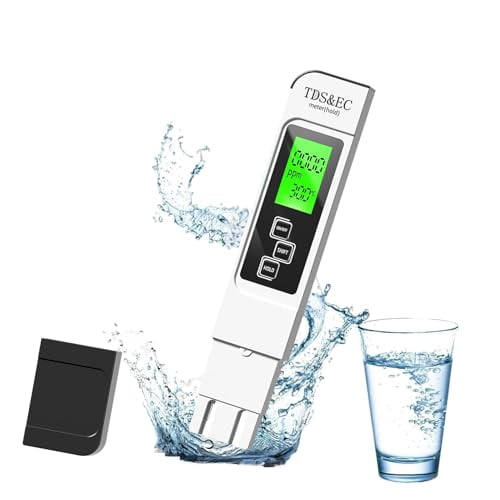 New 4 in 1 TDS Meter - TDS EC & Temperature(°C,°F) Meter,Accurate & Reliable Digital Water Testing Kits for Drinking Water,Tap,Well,Swimming Pool,Hydroponics,Aquarium,RO/DI System