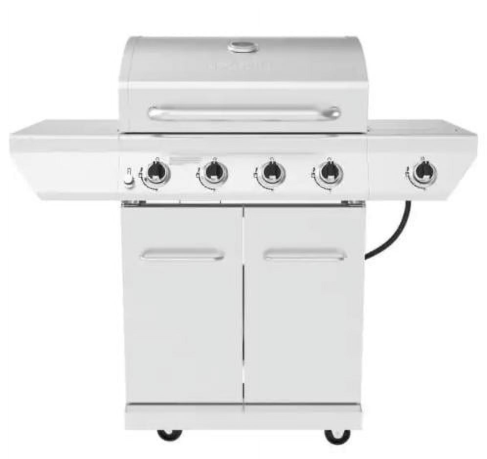 New 4-Burner Propane Gas Grill in Stainless Steel with Side Burner - image 1 of 3