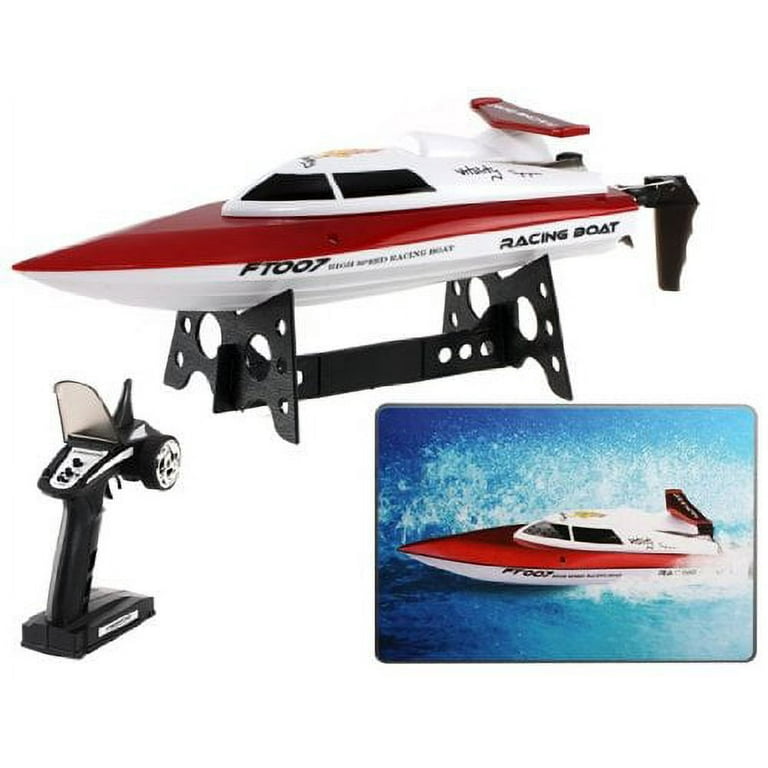 New 4 Channel 2.4g Rc Remote Control High Speed Racing Boat Ft007 Gifts Red Walmart