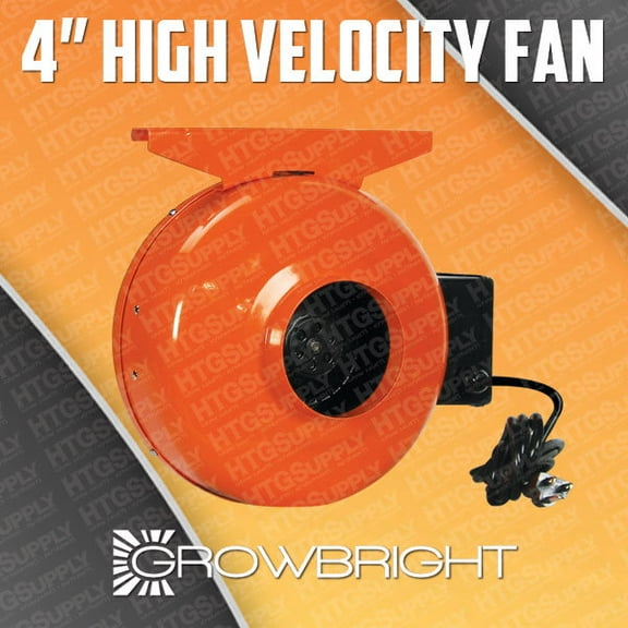 New 4" Inch CFM Inline Exhaust Duct Fan Vent Blower