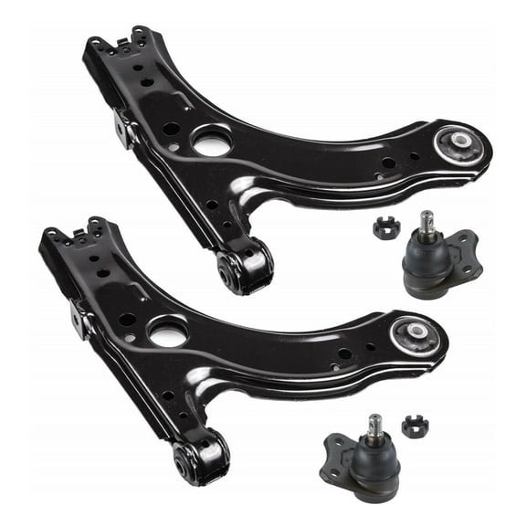 New 4 Pc Front Suspension Lower Control Atm + Ball Joints Passenger & Driver Side Fits select: 1999-2005 VOLKSWAGEN JETTA, 1998-2007 VOLKSWAGEN NEW BEETLE