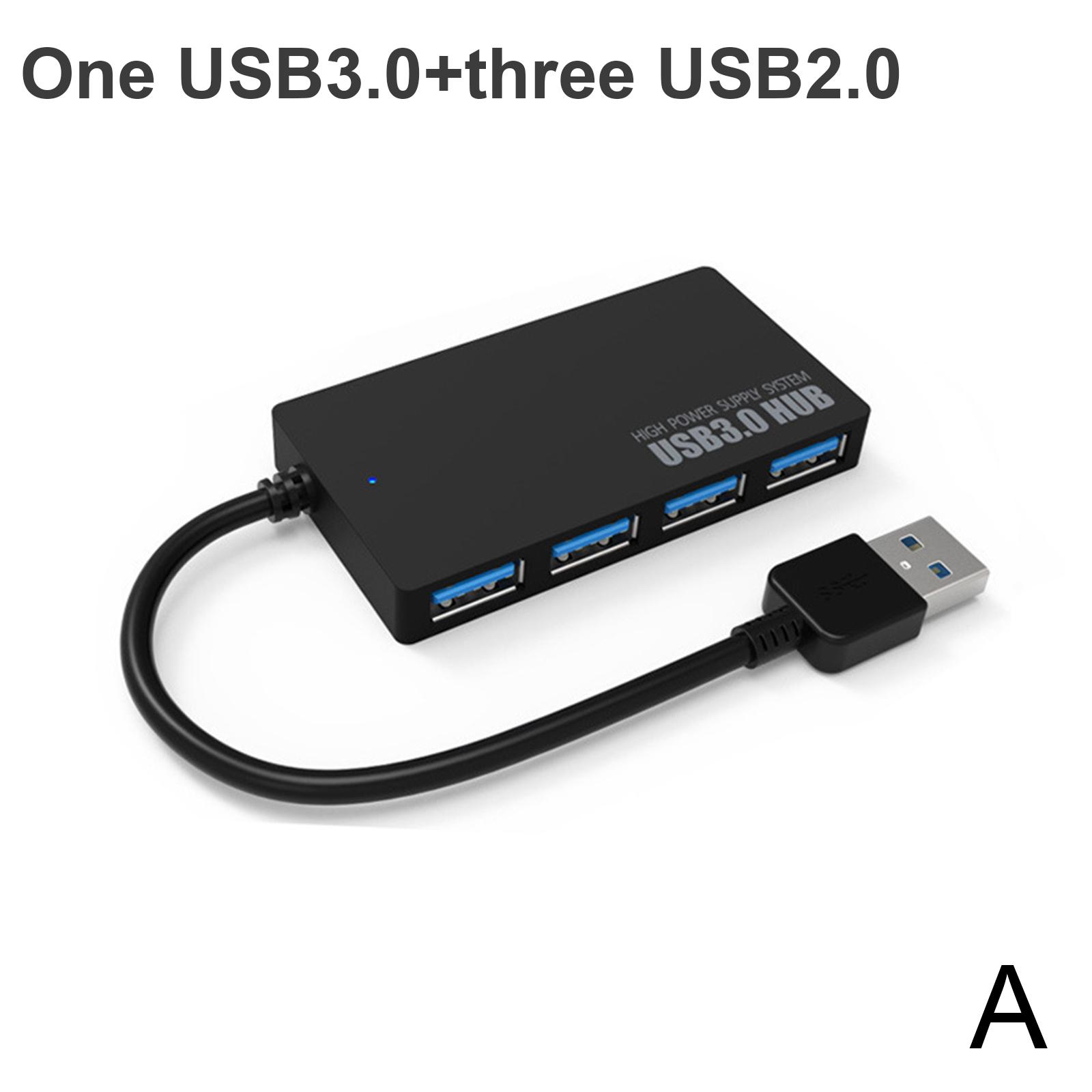 New 4 Ports Hub USB 3.0 High Speed Adapter Desktop Multi PC L0 Laptop ...