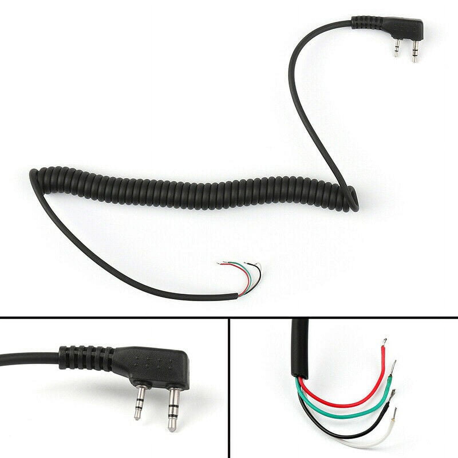 New 4Wire Speaker Mic Cable For Baofeng UV5R/Kenwood TK370/Linton