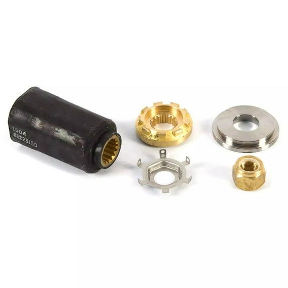 15 Spline Bronze Propeller Hub Kit Compatible with 1978-2006 Mercury 175 200 225HP 2.4L 2.5L V6 Outboard Pro Max XR6 135HP 150HP 175HP 200HP 6 CYL 10 Degree 1978-1982 1978-1999 Marine