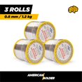 thumbnail interactive-video image 1 of 400G .8mm 60/40 Tin Lead Rosin Core Solder Wire – 2-Pack (800G Total), TMI Brand 1 of 2