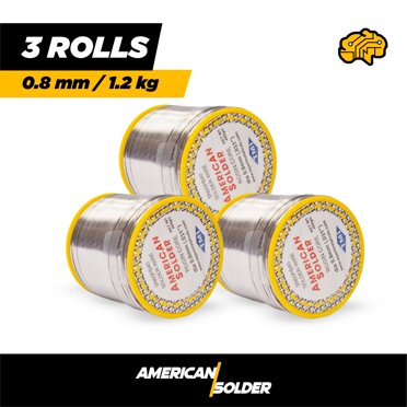 400G .8mm 60/40 Tin Lead Rosin Core Solder Wire – 2-Pack (800G Total), TMI Brand