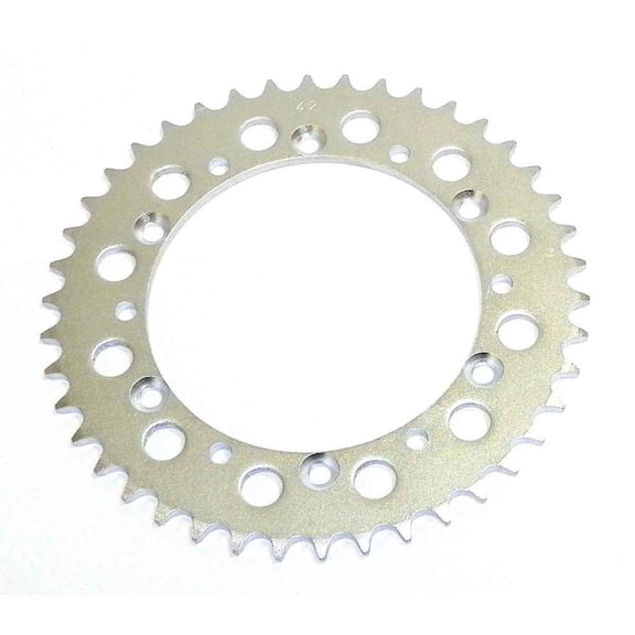 Rear Drive Sprocket 42T 520 Chain Steel Compatible with Kawasaki KX 125 KX 250 (2-Stroke) KX 500 KX-F 250 (KX250F) 1985-2025 124-651cc 2-Stroke / 4-Stroke Liquid-Cooled Motorcycle