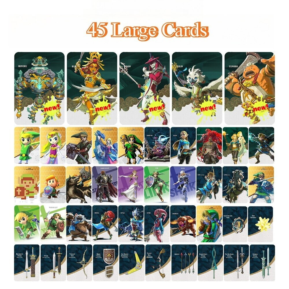New 45/46 pcs Zelda Breath of The Wild Amiibo NFC Game Cards For