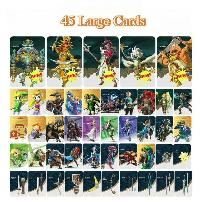 New 45/46 pcs Zelda Breath of The Wild Amiibo NFC Game Cards For