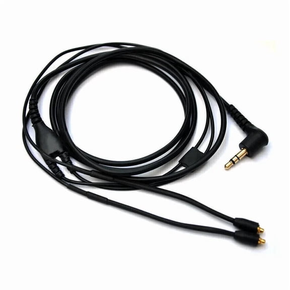 New 46" Cable With Mmcx Connection For Shure Se215/Se425/Se535 Earphones, Black