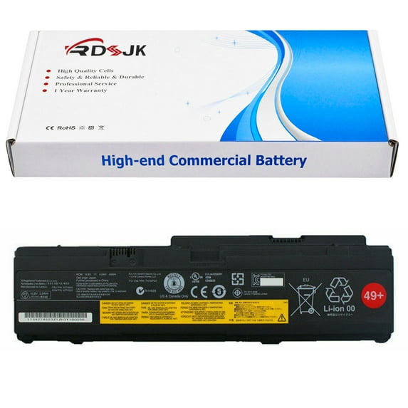 New 49+ 10.8V 44Wh Laptop Battery for Lenovo ThinkPad X300 X301 Series 43R9253 43R9255 43R1965 43R1967 42T4518 42T4519 42T4522 42T4641 3ICP11/35/50-2 42T4523 42T4643