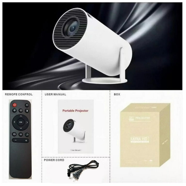 New 4K Mini Projector HY300 WiFi6 Android Bluetooth Cinema