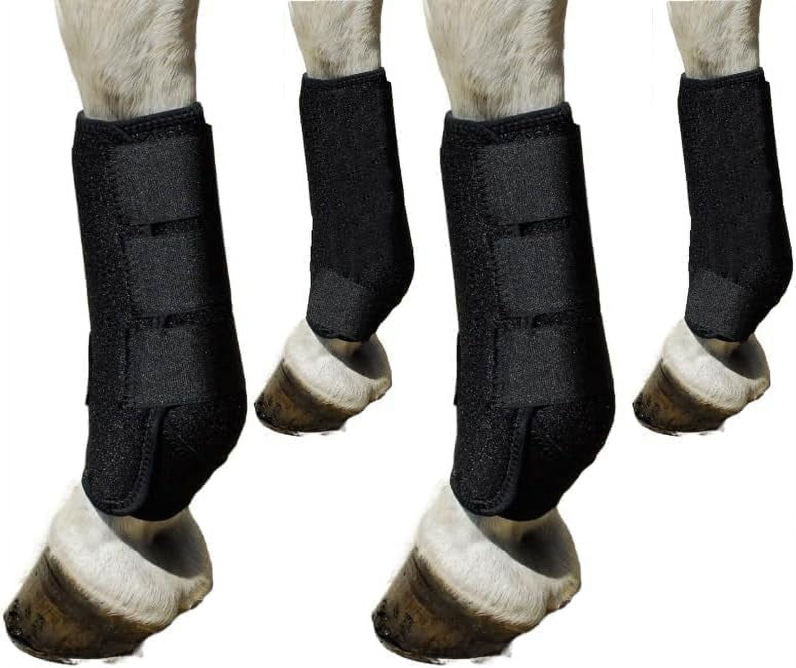 New 4X Horse Boots Leg Wraps Protector Front Hind Legs Guard