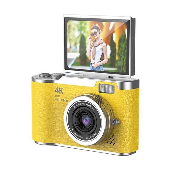 New 4k Ccd 8x Digital Zoom Digital Camera For Student 48mp Compact Digital Photography Camera I5y9 Screen Selfile Camer 180flip