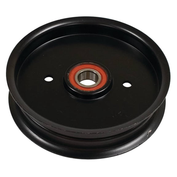 Heavy Duty Flat Idler Pulley Compatible with Exmark Lazer Z HP LHP20KC482 LHP23KC524 LHP25KC564 LHP27KC505 LHP27KC565 44 48 52 In Zero Turn 5 1/2 OD 5/8 ID 1 3/8 Height Replaces 613098