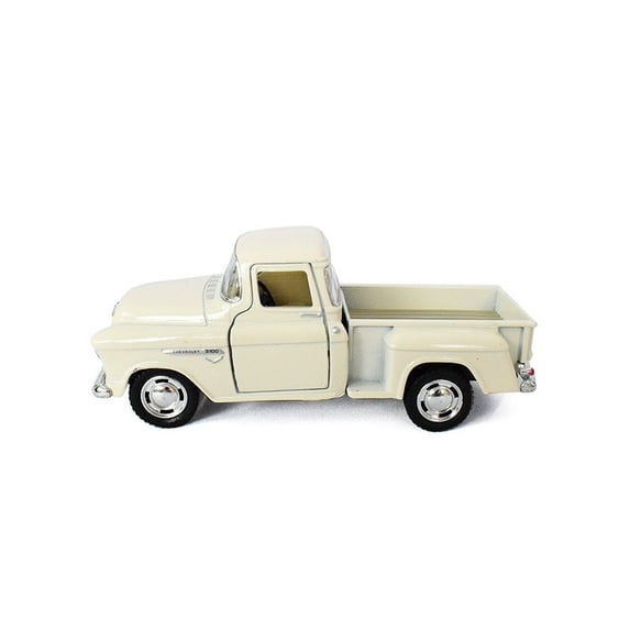 New 5" Kinsmart 1955 Chevy Stepside 3100 Pick Up Truck Diecast Model 1:32 White