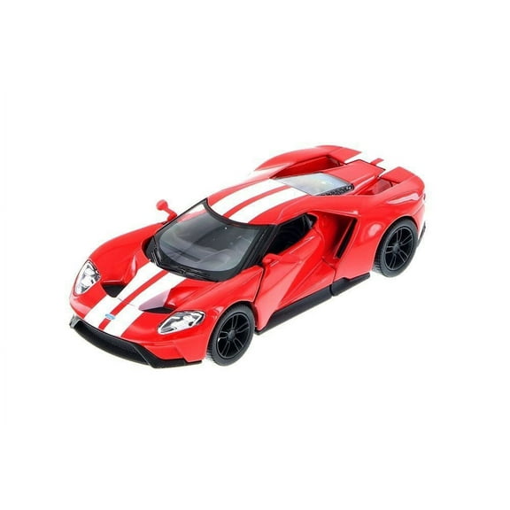 New 5" Kinsmart 2017 Ford GT w Stripes 1:38 Scale Diecast Model Toy Car- RED