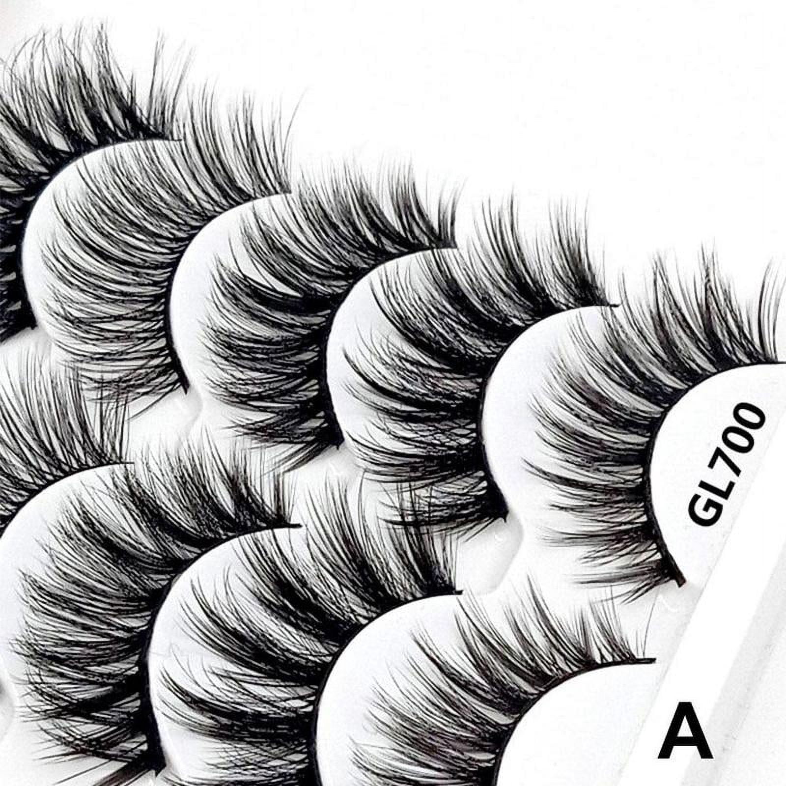 New 5 Pairs Magnetic Eyelashes Reusable Triple Magnet False Eye Lashes.Extension L0E3