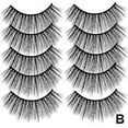 thumbnail image 1 of New 5 Pairs Magnetic Eyelashes Reusable Triple Magnet False Eye Lashes.Extension R2I1, 1 of 8