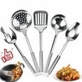 thumbnail image 1 of New 5 Pcs Kitchen Cooking Utensils Set Stainless Steel Spoons And Spatula Set Us, 1 of 5