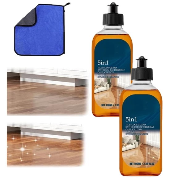 New 5 in 1 Floor Cleaner,Power Clean Multi-surface Floor Cleaner for Mopping Home, Kitchen and Bathroom,Stain & Odor Remover Floors Cleaners