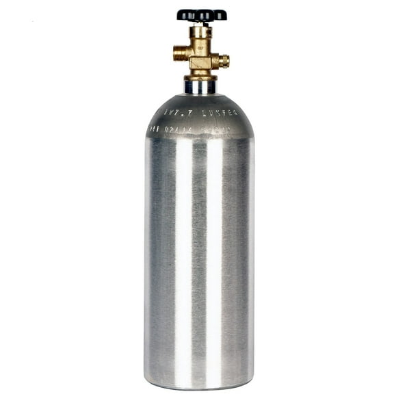 New 5 lb. Aluminum CO2 Cylinder Tank with CGA320 Valve DOT Stamped / TC Approved