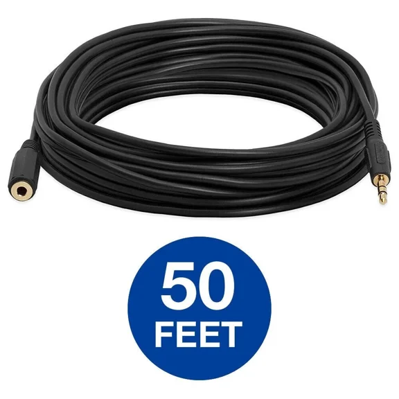 New 50 Ft 3.5Mm Stereo Mini Plug/Jack Audio Extension Cable *Usa Seller*
