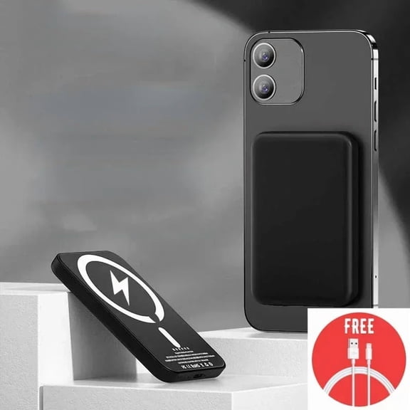 New 50000mAh Magnetic Wireless Power Bank for iPhone 12 13 14 15 Pro Max Portable Charger External Auxiliary Battery Pack