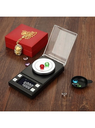 Homgeek High Precision Professional Digital Milligram Scale 50g/0.001g Mini Electronic Balance Powder Scale Black Gold Jewelry Carat Scale Digital
