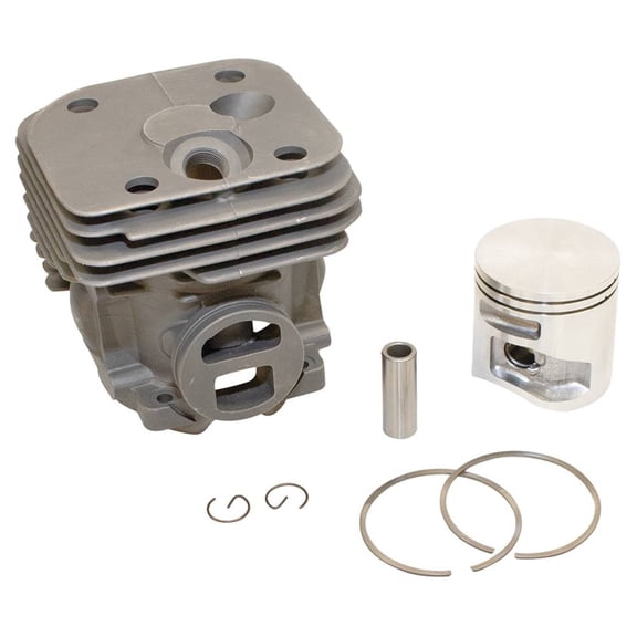 Cylinder Assembly 50mm Bore with Piston Ring Wrist Pin and Clips Compatible with Husqvarna 365 X-Torq 372 X-Torq 372XP X-Torq Chainsaw 575255702 575774101 50mm 50mm 50mm