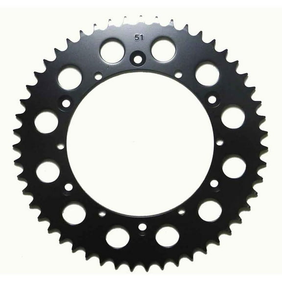 Rear Drive Sprocket 51T 520 Chain Steel Compatible with Yamaha Banshee 350 Blaster 200 Raptor 660 Warrior 350 1976-2006 97-660cc Various Configurations ATV/Motorcycle 3R4-25450-01-XX