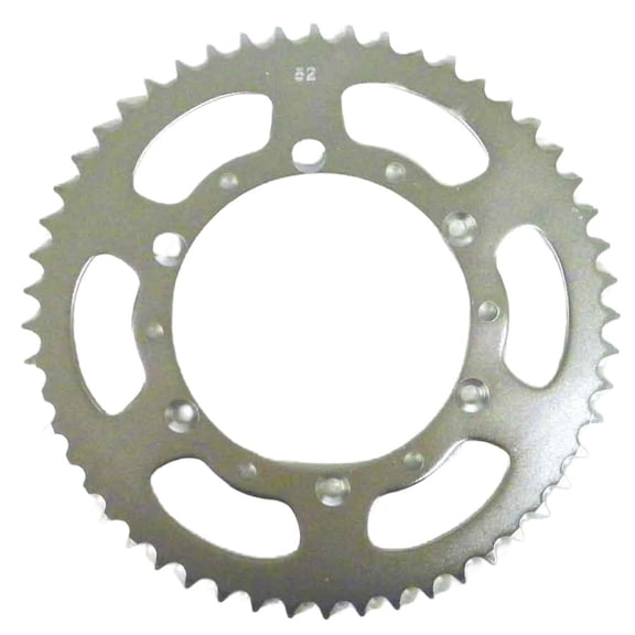OEM Grade Rear Sprocket 52 Tooth 520 Chain Compatible with 1985-2025 Kawasaki KX 125 KX 250 (2-Stroke) 500 KX-F 250 (KX250F) 124-651cc 2-Stroke / 4-Stroke Liquid-Cooled Motorcycle SKU