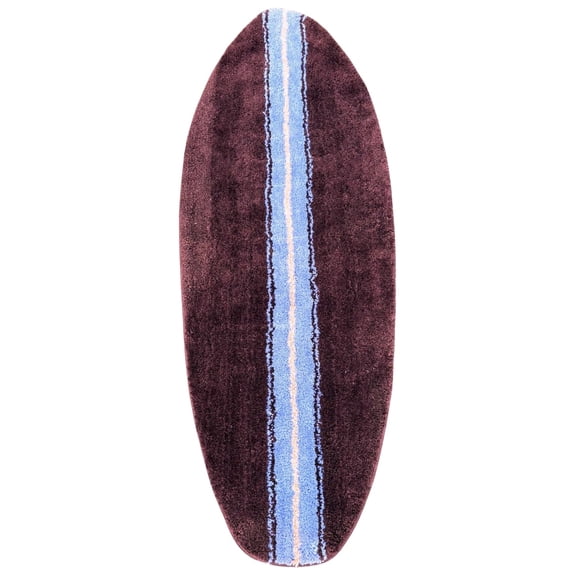 New 5ft Long Surfboard Shaped Rug Bath mats (Brown/Blue)
