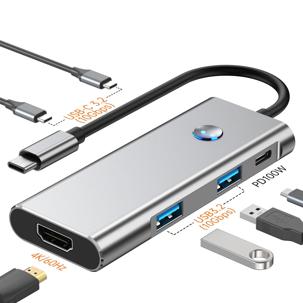 New 5in1 Type-C Hub 3.0 with Screen Mirroring Notebook Docking Station ...