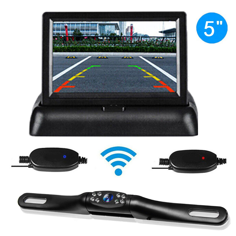 New 5inch HD Backup Camera Car Monitor Rear Camera View Parking System Night Vision