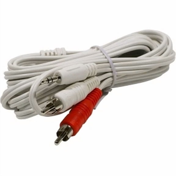 New 6 Ft 1/8 3.5Mm Mini Plug To 2-Rca Stereo Audio Cable