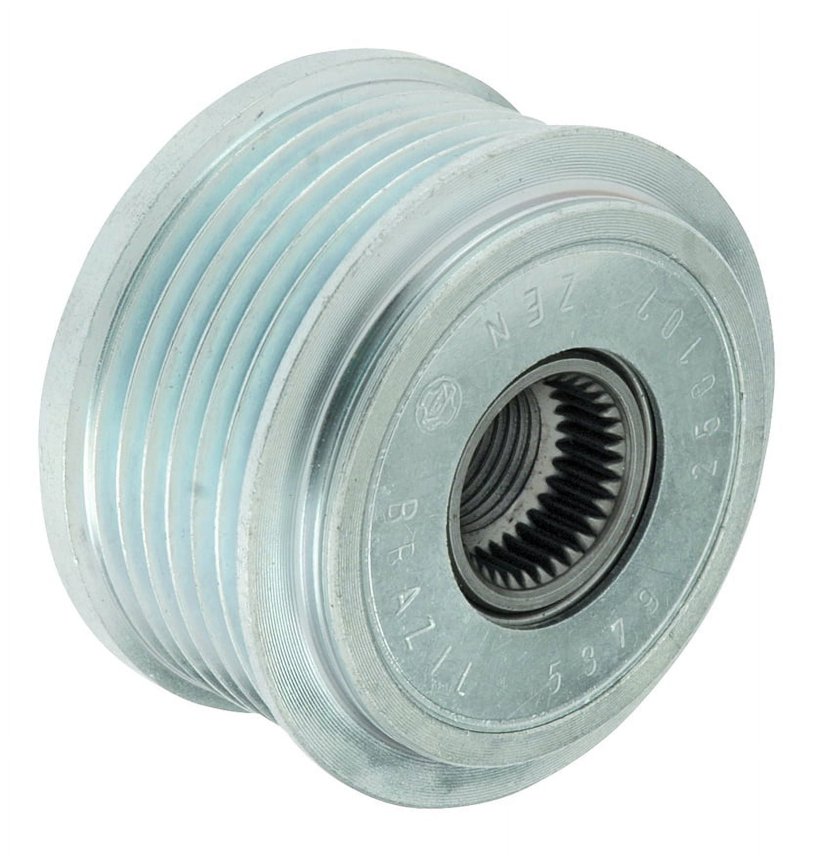 Rareelectrical NEW CLUTCH PULLEY COMPATIBLE WITH FREIGHTLINER F-228824.07 611-155-02-15 6111550315 230292 NEW 6 GROOVE CLUTCH PULLEY IS COMPATIBLE WITH VOLVO 9472909 021040