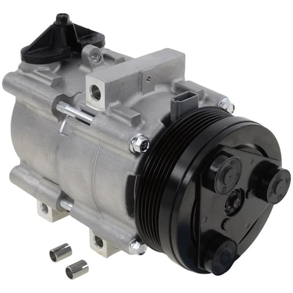 New 6-Groove Pulley A/C Compressor Compatible With Ford Lincoln Mercury Grand Marquis LS 8 Cyl 4.6L F-150 Heritage XLT 8 Cyl 4.6L 1993-2009 By REPFD191153