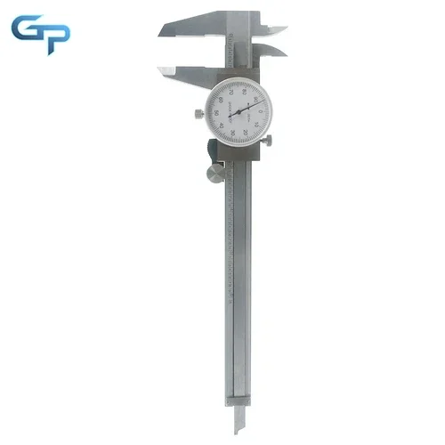 New 6 Inch Utility Dial Caliper 0.001" Resolution With Slide Lock Including Case