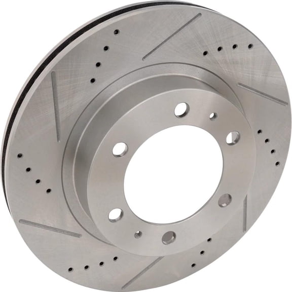 New 6 Lugs Brake Disc Compatible With Toyota Tacoma X-Runner 6 Cyl 4.0L Tacoma TRD Sport Cyl 3.5L FJ Cruiser TRD Special Edition 4.0L 2003-2023 By 31327 31520 44623 145458