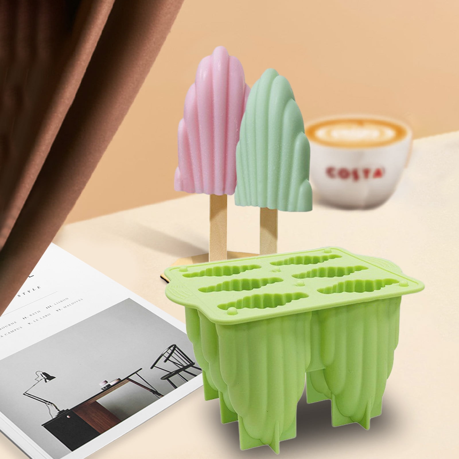 New 6in1 Ice Cream Mould Homemade Popsicle Popsicle Ice Cream Mould